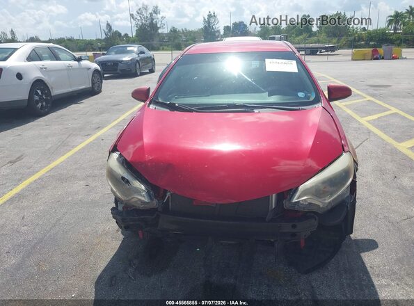 2T1BURHE2GC680078 2016 TOYOTA COROLLA Red Vista del cuadro de instrumentos