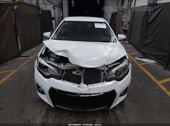 2T1BURHE2GC709207 2016 TOYOTA COROLLA White Вид щитка приладів