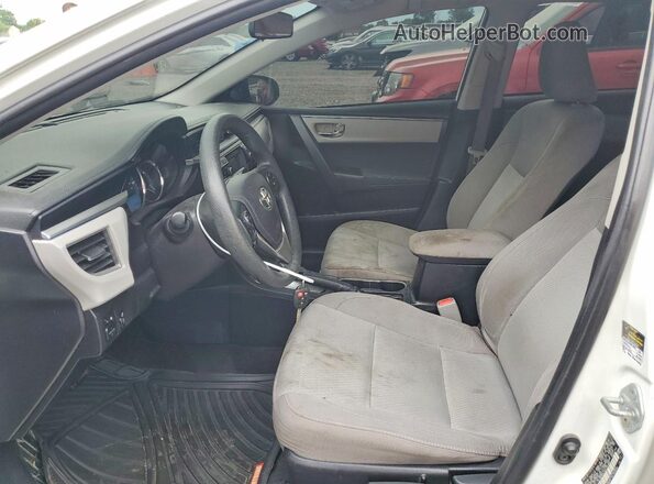 2T1BURHE2GC727853 2016 TOYOTA COROLLA Белый Вид салона спереди