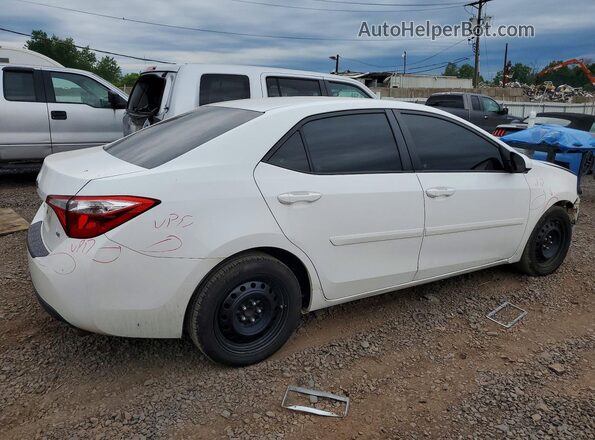 2T1BURHE2GC727853 2016 TOYOTA COROLLA Белый Задняя правая четверть