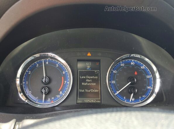 2T1BURHE2HC769330 2017 TOYOTA COROLLA Gray Instrument cluster view
