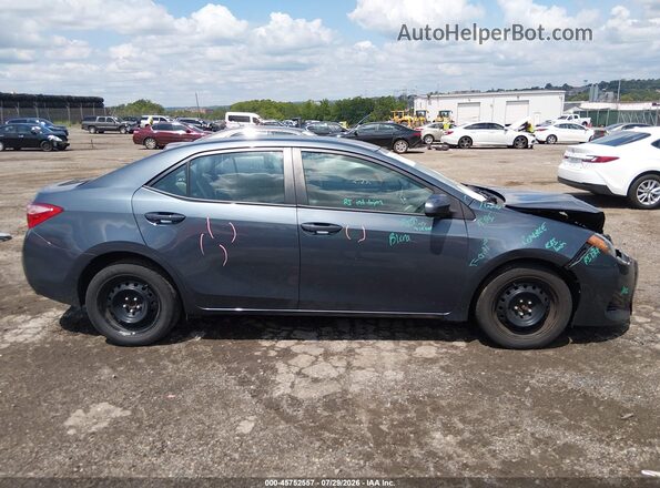 2T1BURHE2HC769358 2017 TOYOTA COROLLA Серый Вид задней части салона