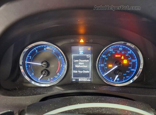 2T1BURHE2HC783518 2017 TOYOTA COROLLA Gray Instrument cluster view