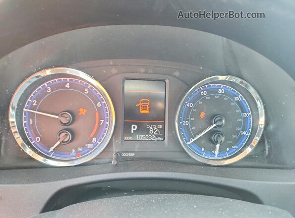 2T1BURHE2HC785785 2017 TOYOTA COROLLA Gray ხელსაწყოთა პანელის ხედი