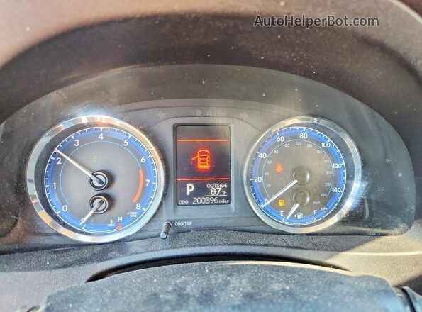 2T1BURHE2HC790856 2017 TOYOTA COROLLA Red Vista del cuadro de instrumentos