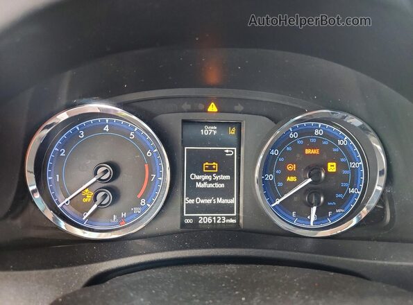 2T1BURHE2HC798195 2017 TOYOTA COROLLA Серый Вид щитка приборов