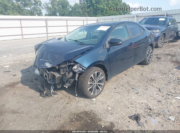 2T1BURHE2HC801645 2017 TOYOTA COROLLA Blue Առջևի ձախ երեք քառորդ տեսարան