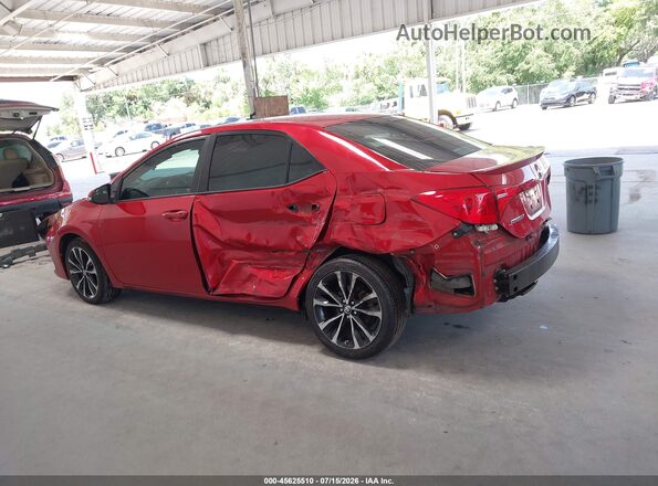 2T1BURHE2HC807171 2017 TOYOTA COROLLA Red უკანა მარცხენა