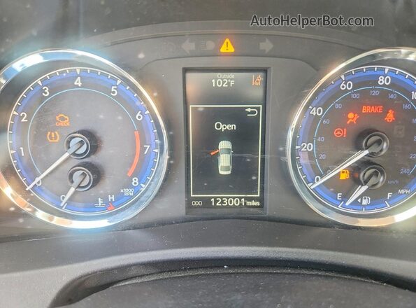 2T1BURHE2HC846293 2017 TOYOTA COROLLA Белый Вид щитка приборов