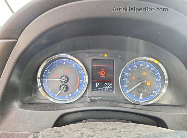 2T1BURHE2HC888561 2017 TOYOTA COROLLA Gray Вид щитка приладів