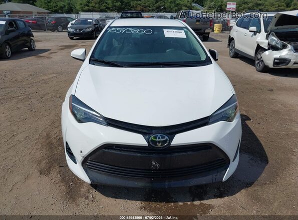 2T1BURHE2JC077199 2018 TOYOTA COROLLA White Widok zestawu wskaźników