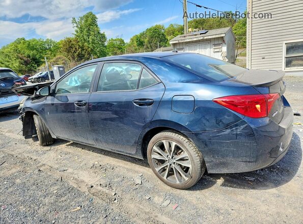 2T1BURHE2JC081706 2018 TOYOTA COROLLA Синий Задняя левая четверть