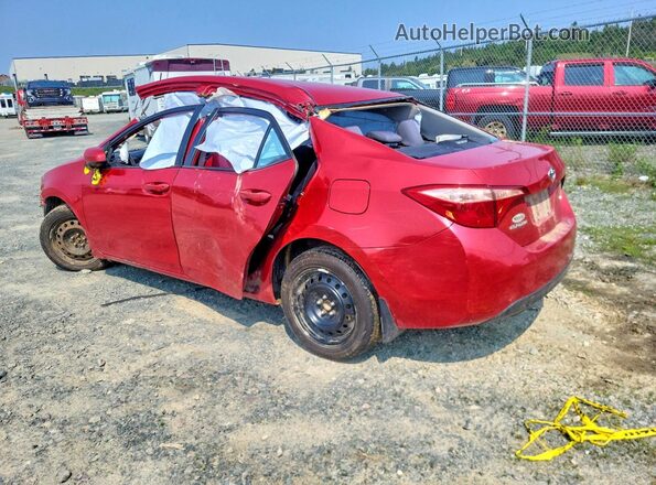 2T1BURHE2JC094973 2018 TOYOTA COROLLA Red Trasero izquierdo