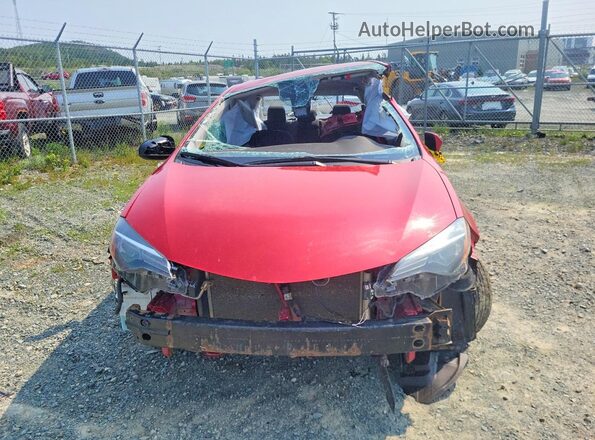 2T1BURHE2JC094973 2018 TOYOTA COROLLA Red Vista frontal