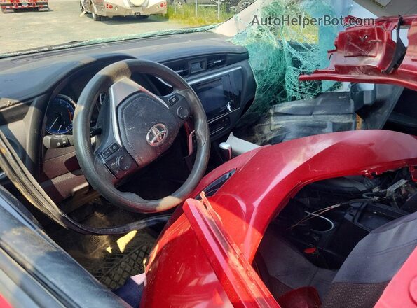 2T1BURHE2JC094973 2018 TOYOTA COROLLA Red Vista del salpicadero