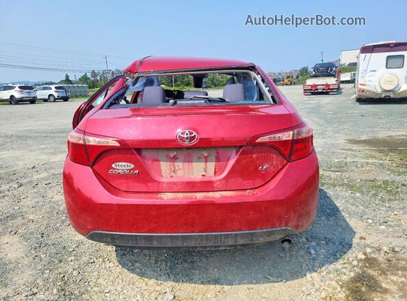 2T1BURHE2JC094973 2018 TOYOTA COROLLA Red Vista trasera