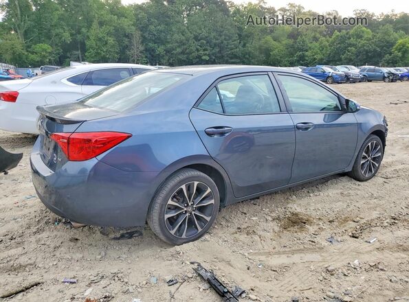 2T1BURHE2JC122741 2018 TOYOTA COROLLA Blue Հետևի աջ