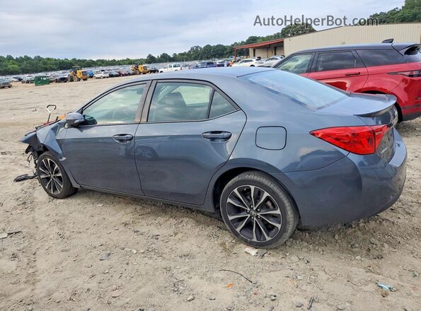 2T1BURHE2JC122741 2018 TOYOTA COROLLA Blue Հետևի ձախ