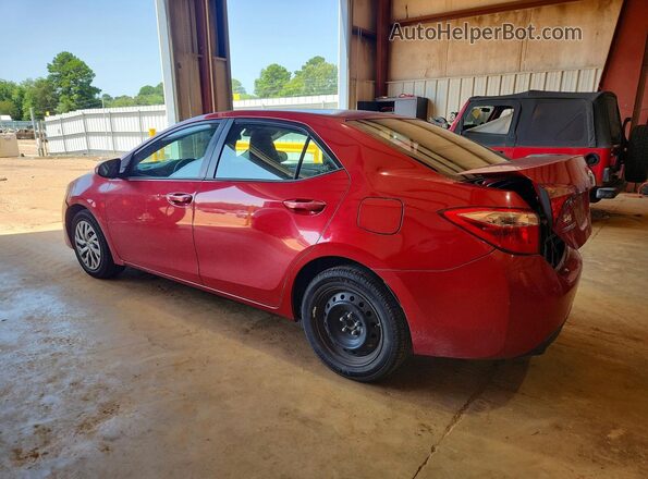 2T1BURHE2JC123422 2018 TOYOTA COROLLA Red Tył lewy