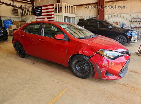 2T1BURHE2JC123422 2018 TOYOTA COROLLA Red Przód prawy