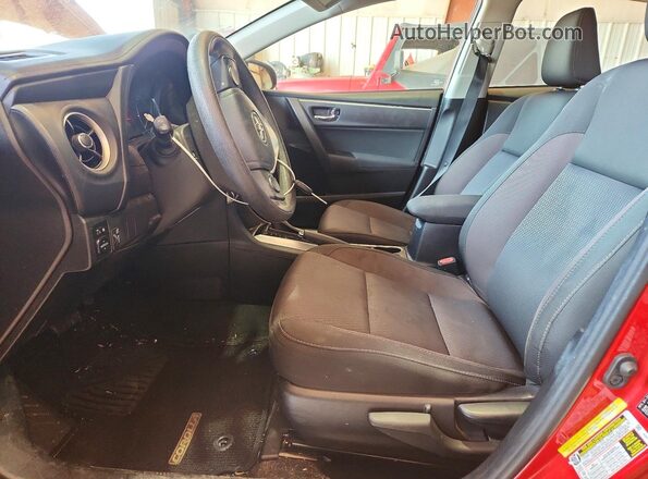 2T1BURHE2JC123422 2018 TOYOTA COROLLA Red Widok wnętrza z przodu