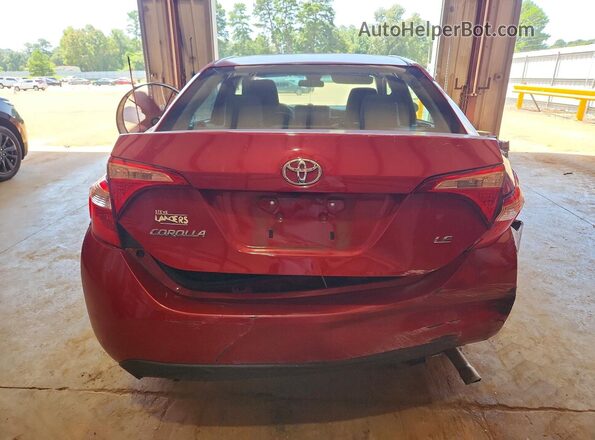 2T1BURHE2JC123422 2018 TOYOTA COROLLA Red Widok z tyłu