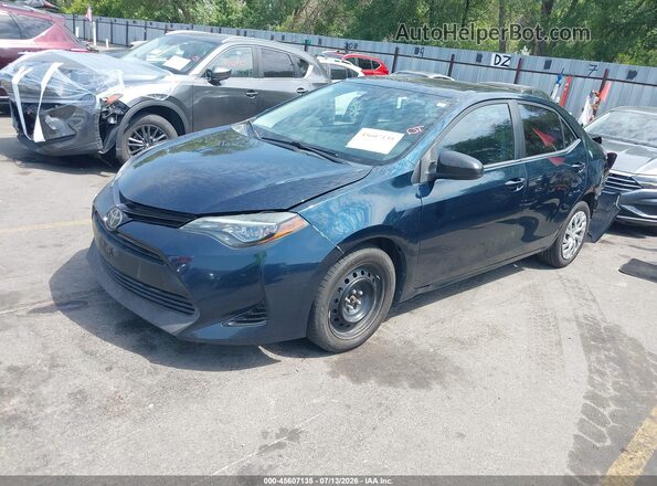 2T1BURHE2JC978511 2018 TOYOTA COROLLA Dark Blue Передня ліва чверть