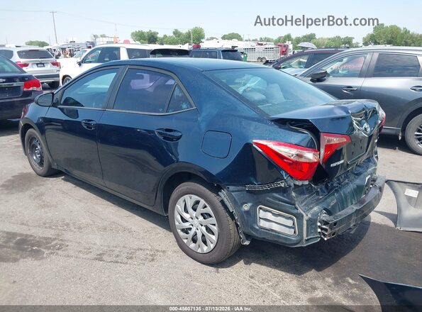 2T1BURHE2JC978511 2018 TOYOTA COROLLA Dark Blue Задня ліва чверть