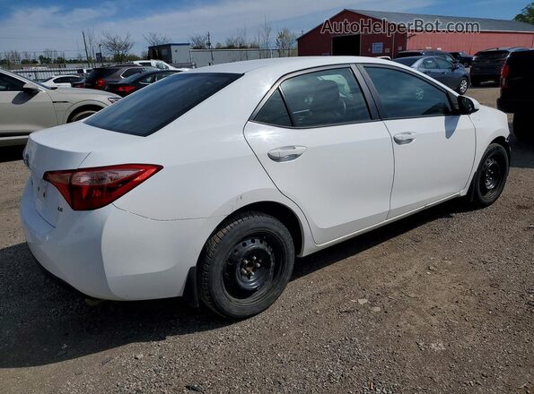 2T1BURHE2KC125298 2019 TOYOTA COROLLA White Trasero derecho