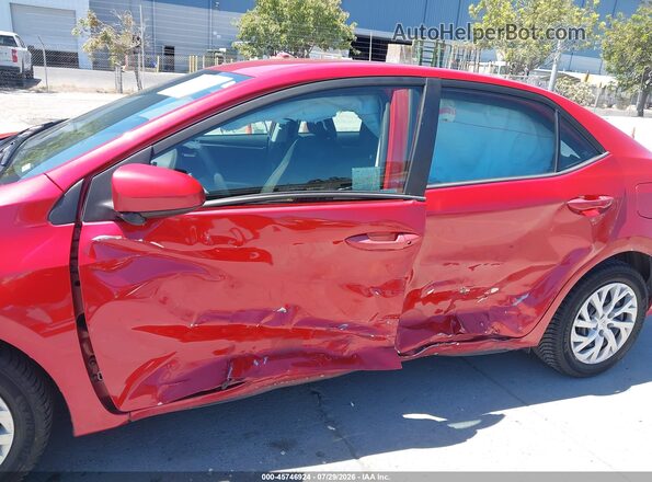 2T1BURHE2KC134910 2019 TOYOTA COROLLA Красный Вид спереди