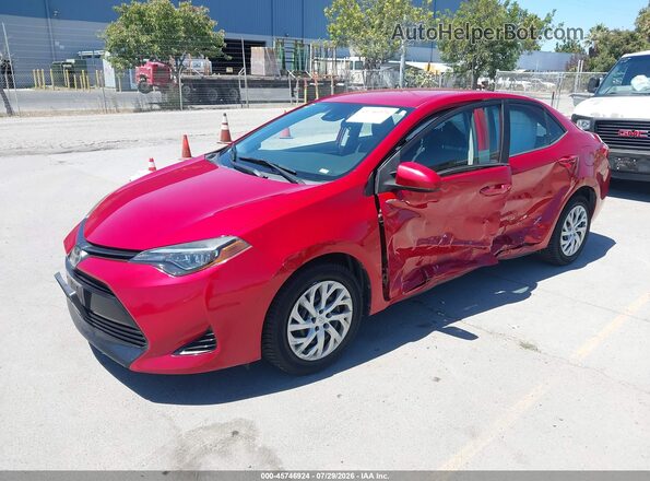 2T1BURHE2KC134910 2019 TOYOTA COROLLA Красный Передняя левая четверть