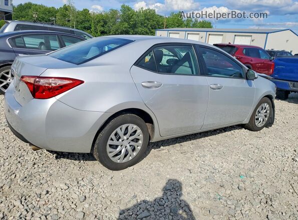 2T1BURHE2KC136009 2019 TOYOTA COROLLA Silver Trasero derecho