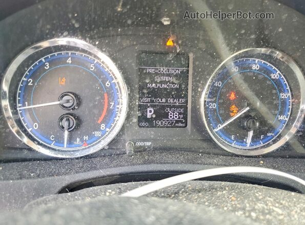 2T1BURHE2KC136009 2019 TOYOTA COROLLA Silver Vista del cuadro de instrumentos