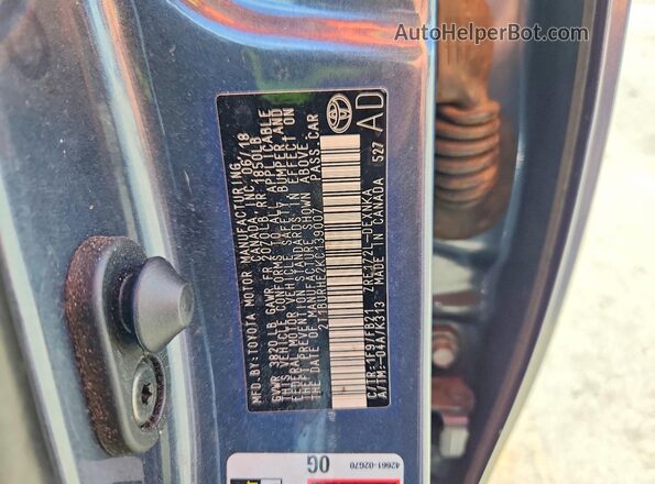 2T1BURHE2KC139007 2019 TOYOTA COROLLA Gray Vista del compartimento del motor