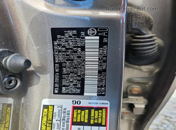 2T1BURHE2KC150086 2019 TOYOTA COROLLA Silver Widok komory silnika