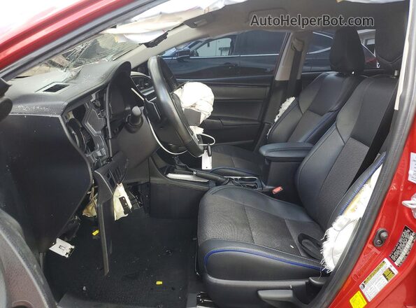 2T1BURHE2KC171049 2019 TOYOTA COROLLA Red წინა სალონის ხედი
