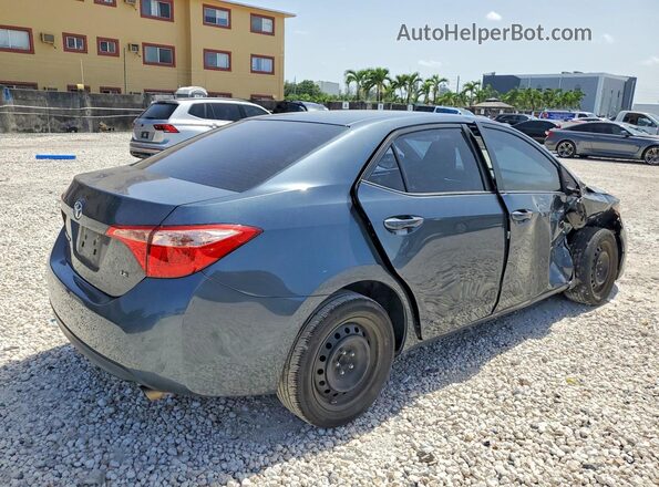 2T1BURHE2KC173545 2019 TOYOTA COROLLA Синий Задняя правая четверть