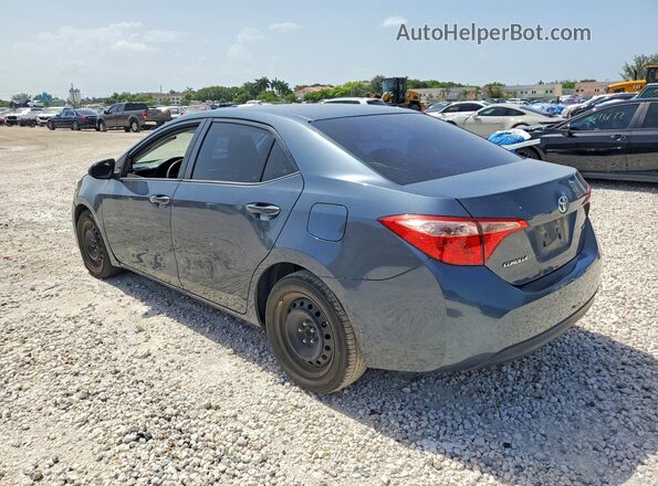 2T1BURHE2KC173545 2019 TOYOTA COROLLA Синий Задняя левая четверть
