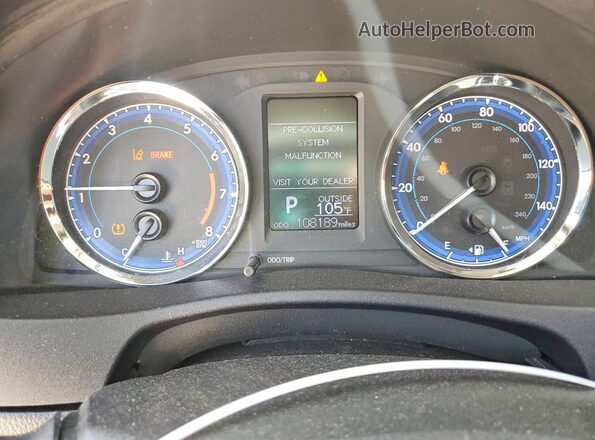 2T1BURHE2KC173545 2019 TOYOTA COROLLA Синий Вид щитка приборов