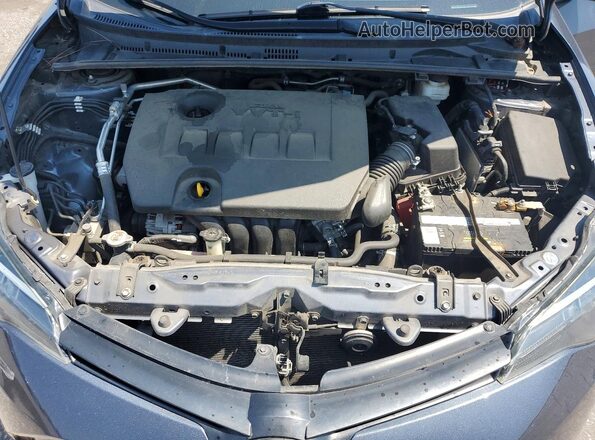 2T1BURHE2KC221402 2019 TOYOTA COROLLA Blue Սալոնի հետևի տեսք
