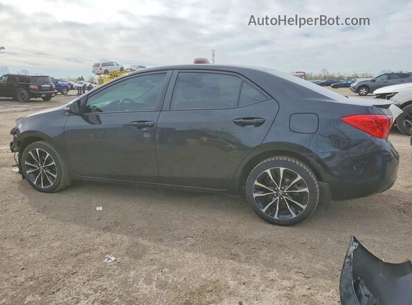 2T1BURHE2KC225207 2019 TOYOTA COROLLA Black Հետևի ձախ