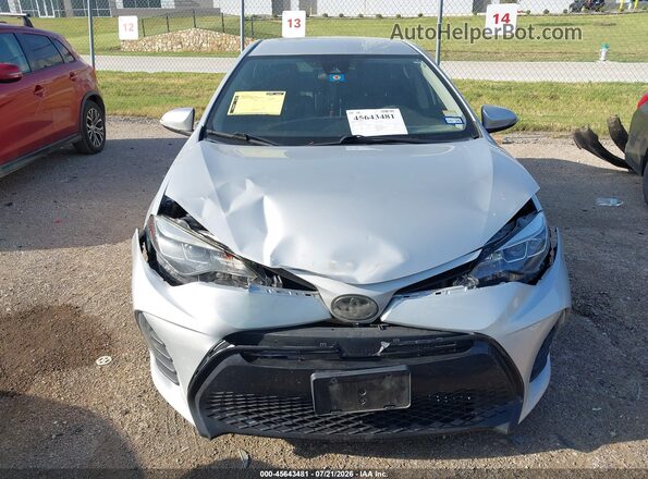 2T1BURHE2KC240127 2019 TOYOTA COROLLA Silver Սարքավորումների վահանակի տեսք