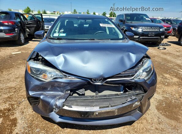 2T1BURHE3GC486787 2016 TOYOTA COROLLA Blue Вид спереду