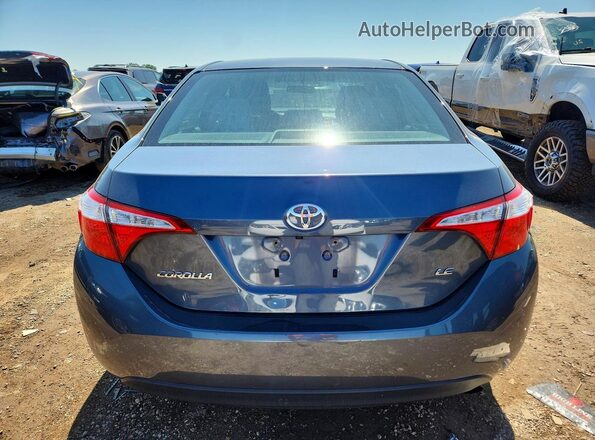 2T1BURHE3GC486787 2016 TOYOTA COROLLA Blue Вид ззаду