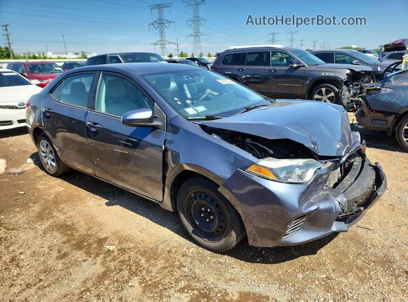 2T1BURHE3GC486787 2016 TOYOTA COROLLA Blue Передня права чверть