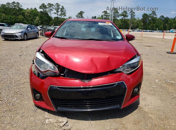 2T1BURHE3GC489625 2016 TOYOTA COROLLA Red Widok z przodu