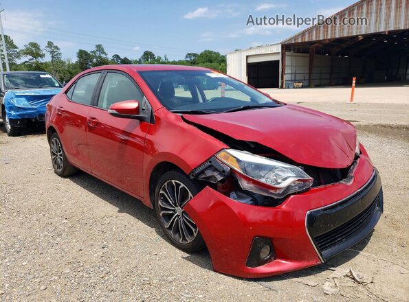 2T1BURHE3GC489625 2016 TOYOTA COROLLA Red Przód prawy