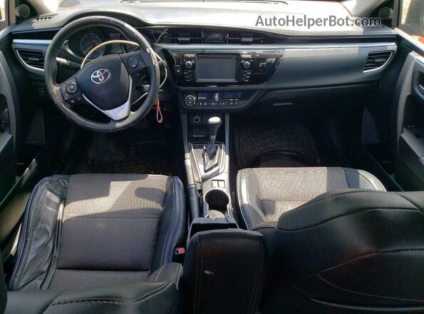 2T1BURHE3GC489625 2016 TOYOTA COROLLA Red Widok deski rozdzielczej