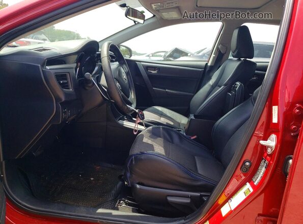 2T1BURHE3GC489625 2016 TOYOTA COROLLA Red Widok wnętrza z przodu
