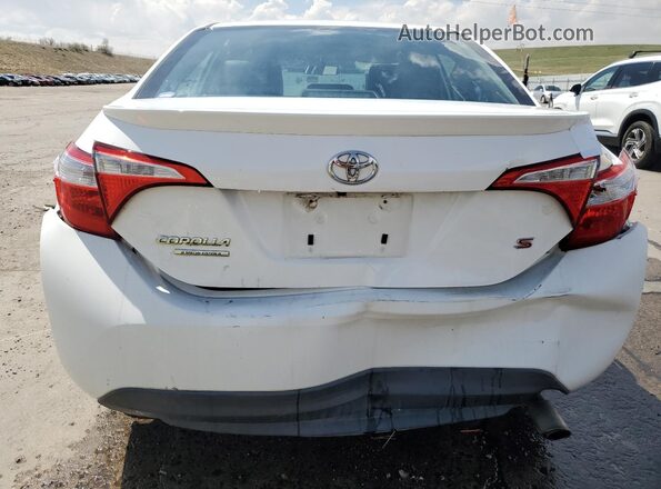 2T1BURHE3GC501529 2016 TOYOTA COROLLA Белый Вид сзади